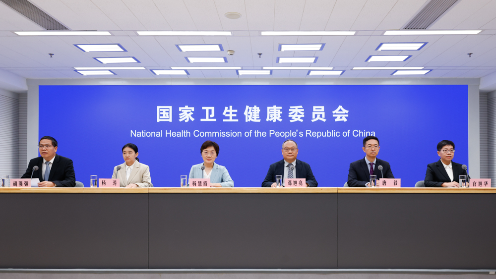 衛(wèi)健委發(fā)布會現場。人民網記者 丁亦鑫攝